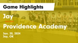 Jay  vs Providence Academy Game Highlights - Jan. 20, 2024