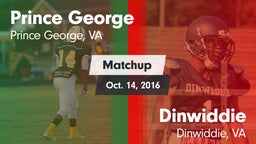 Matchup: Prince George High vs. Dinwiddie  2016