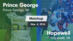 Matchup: Prince George High vs. Hopewell  2016