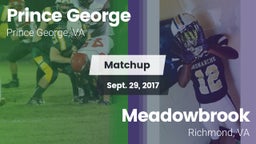 Matchup: Prince George High vs. Meadowbrook  2017
