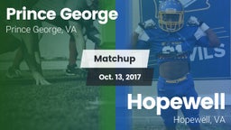 Matchup: Prince George High vs. Hopewell  2017