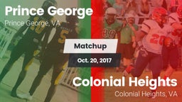 Matchup: Prince George High vs. Colonial Heights  2017