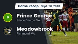 Recap: Prince George  vs. Meadowbrook  2018
