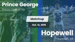 Matchup: Prince George High vs. Hopewell  2018