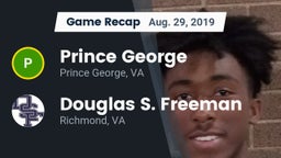 Recap: Prince George  vs. Douglas S. Freeman  2019