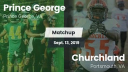 Matchup: Prince George High vs. Churchland  2019
