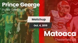 Matchup: Prince George High vs. Matoaca  2019