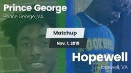 Matchup: Prince George High vs. Hopewell  2019