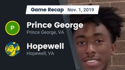 Recap: Prince George  vs. Hopewell  2019