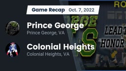 Recap: Prince George  vs. Colonial Heights  2022