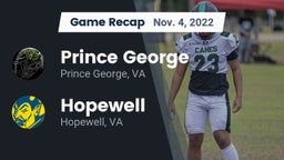 Recap: Prince George  vs. Hopewell  2022