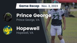 Recap: Prince George  vs. Hopewell  2023