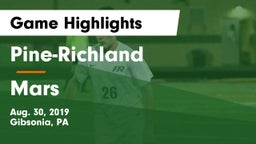Pine-Richland  vs Mars  Game Highlights - Aug. 30, 2019