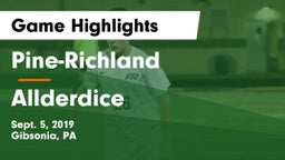 Pine-Richland  vs Allderdice  Game Highlights - Sept. 5, 2019