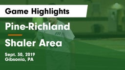 Pine-Richland  vs Shaler Area  Game Highlights - Sept. 30, 2019