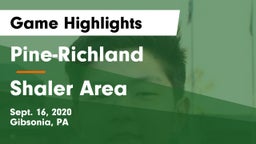 Pine-Richland  vs Shaler Area  Game Highlights - Sept. 16, 2020