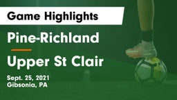 Pine-Richland  vs Upper St Clair Game Highlights - Sept. 25, 2021