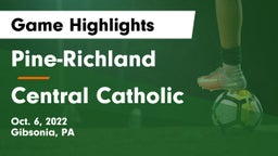 Pine-Richland  vs Central Catholic Game Highlights - Oct. 6, 2022