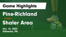 Pine-Richland  vs Shaler Area  Game Highlights - Oct. 13, 2022