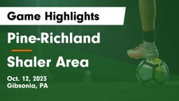 Pine-Richland  vs Shaler Area  Game Highlights - Oct. 12, 2023