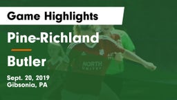Pine-Richland  vs Butler  Game Highlights - Sept. 20, 2019