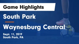 South Park  vs Waynesburg Central  Game Highlights - Sept. 11, 2019