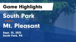 South Park  vs Mt. Pleasant  Game Highlights - Sept. 25, 2023