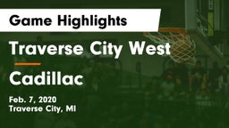 Traverse City West  vs Cadillac  Game Highlights - Feb. 7, 2020