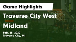 Traverse City West  vs Midland  Game Highlights - Feb. 25, 2020