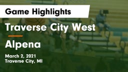 Traverse City West  vs Alpena Game Highlights - March 2, 2021