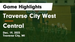 Traverse City West  vs Central  Game Highlights - Dec. 19, 2023