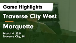 Traverse City West  vs Marquette  Game Highlights - March 4, 2024