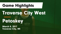 Traverse City West  vs Petoskey  Game Highlights - March 8, 2017