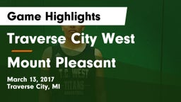 Traverse City West  vs Mount Pleasant  Game Highlights - March 13, 2017
