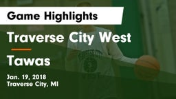 Traverse City West  vs Tawas  Game Highlights - Jan. 19, 2018
