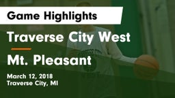 Traverse City West  vs Mt. Pleasant  Game Highlights - March 12, 2018