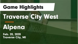 Traverse City West  vs Alpena  Game Highlights - Feb. 20, 2020