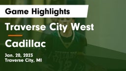 Traverse City West  vs Cadillac  Game Highlights - Jan. 20, 2023