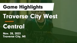 Traverse City West  vs Central  Game Highlights - Nov. 28, 2023