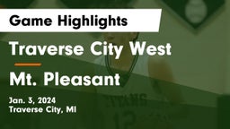 Traverse City West  vs Mt. Pleasant  Game Highlights - Jan. 3, 2024