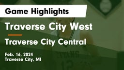 Traverse City West  vs Traverse City Central  Game Highlights - Feb. 16, 2024