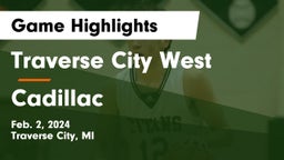 Traverse City West  vs Cadillac  Game Highlights - Feb. 2, 2024