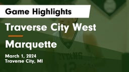 Traverse City West  vs Marquette  Game Highlights - March 1, 2024