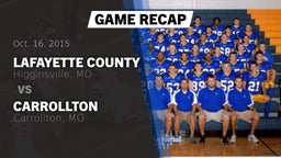 Recap: Lafayette County  vs. Carrollton  2015