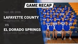 Recap: Lafayette County  vs. El Dorado Springs  2016