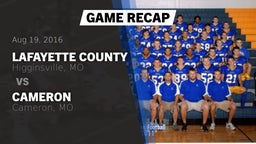 Recap: Lafayette County  vs. Cameron  2016