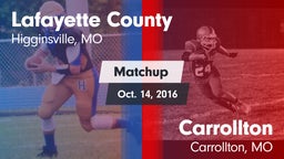 Matchup: Lafayette County vs. Carrollton  2016