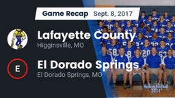 Recap: Lafayette County  vs. El Dorado Springs  2017