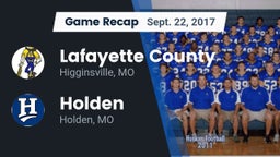 Recap: Lafayette County  vs. Holden  2017