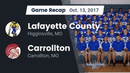 Recap: Lafayette County  vs. Carrollton  2017
